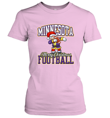 NFL Minnesota Christmas Funny Dabbing Santa playing football Women's T-Shirt Women's T-Shirt - jonhlittlestore88
