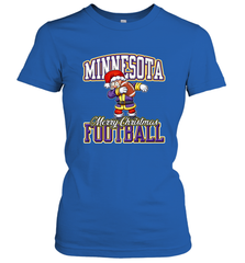 NFL Minnesota Christmas Funny Dabbing Santa playing football Women's T-Shirt Women's T-Shirt - jonhlittlestore88
