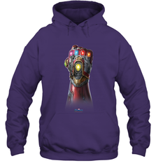 Marvel Avengers Endgame Infinity Stone Gauntlet Color Logo Hooded Sweatshirt Hooded Sweatshirt - jonhlittlestore88