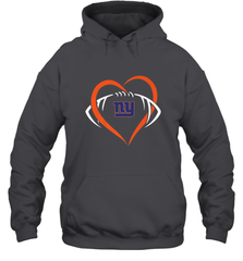 NFL New York Giants Heart Love Football Hooded Sweatshirt Hooded Sweatshirt - jonhlittlestore88