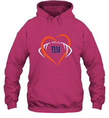 NFL New York Giants Heart Love Football Hooded Sweatshirt Hooded Sweatshirt - jonhlittlestore88