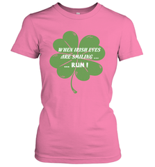 When Irish eyes are smiling Run Lucky St Patricks Day Shirt Women's T-Shirt Women's T-Shirt - jonhlittlestore88