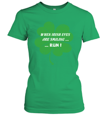 When Irish eyes are smiling Run Lucky St Patricks Day Shirt Women's T-Shirt Women's T-Shirt - jonhlittlestore88