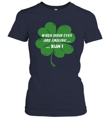 When Irish eyes are smiling Run Lucky St Patricks Day Shirt Women's T-Shirt Women's T-Shirt - jonhlittlestore88