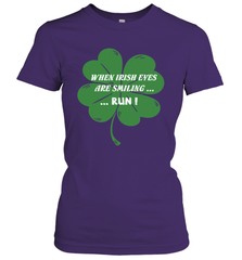 When Irish eyes are smiling Run Lucky St Patricks Day Shirt Women's T-Shirt Women's T-Shirt - jonhlittlestore88
