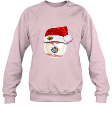 New York Mets Logo Baseball Ball Christmas Santa Hat Xmas Sport Funny Snow Crewneck Sweatshirt Crewneck Sweatshirt - jonhlittlestore88