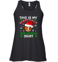 NFL This Is My Football Christmas Pajama Gift Football Lover Women's Racerback Tank