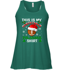 NFL This Is My Football Christmas Pajama Gift Football Lover Women's Racerback Tank Women's Racerback Tank - jonhlittlestore88