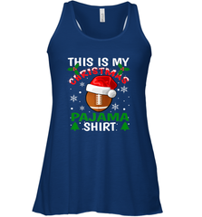 NFL This Is My Football Christmas Pajama Gift Football Lover Women's Racerback Tank Women's Racerback Tank - jonhlittlestore88