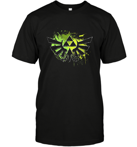 Legend Of Zelda Triforce Logo Paint Splatter Men's T-Shirt Men's T-Shirt / Black / S Men's T-Shirt - jonhlittlestore88