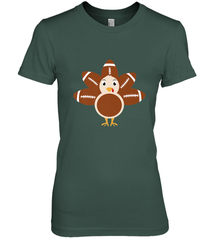 Funny Football Turkey Fall Thanksgiving Football Women's Premium T-Shirt Women's Premium T-Shirt - jonhlittlestore88