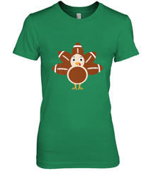 Funny Football Turkey Fall Thanksgiving Football Women's Premium T-Shirt Women's Premium T-Shirt - jonhlittlestore88