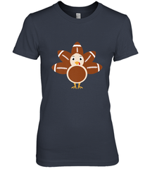 Funny Football Turkey Fall Thanksgiving Football Women's Premium T-Shirt Women's Premium T-Shirt - jonhlittlestore88