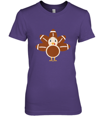 Funny Football Turkey Fall Thanksgiving Football Women's Premium T-Shirt Women's Premium T-Shirt - jonhlittlestore88