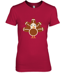 Funny Football Turkey Fall Thanksgiving Football Women's Premium T-Shirt Women's Premium T-Shirt - jonhlittlestore88