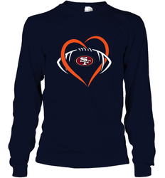 NFL San Francisco Heart Love Football Long Sleeve T-Shirt