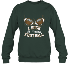 NFL i suck at fantasy football funny football christmas birthday Crewneck Sweatshirt Crewneck Sweatshirt - jonhlittlestore88