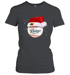San Diego Padres Baseball Ball Christmas Santa Hat Xmas Sport Funny Snow Women's T-Shirt Women's T-Shirt - jonhlittlestore88