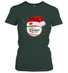 San Diego Padres Baseball Ball Christmas Santa Hat Xmas Sport Funny Snow Women's T-Shirt Women's T-Shirt - jonhlittlestore88