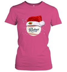San Diego Padres Baseball Ball Christmas Santa Hat Xmas Sport Funny Snow Women's T-Shirt Women's T-Shirt - jonhlittlestore88