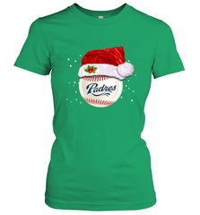 San Diego Padres Baseball Ball Christmas Santa Hat Xmas Sport Funny Snow Women's T-Shirt Women's T-Shirt - jonhlittlestore88