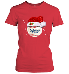 San Diego Padres Baseball Ball Christmas Santa Hat Xmas Sport Funny Snow Women's T-Shirt Women's T-Shirt - jonhlittlestore88