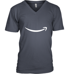 Smile Shirt  White Logo Men's V-Neck Men's V-Neck - jonhlittlestore88