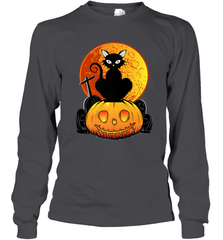 Happy Halloween Spooky Pumpkins Black Cat For Women Long Sleeve T-Shirt Long Sleeve T-Shirt - jonhlittlestore88