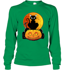 Happy Halloween Spooky Pumpkins Black Cat For Women Long Sleeve T-Shirt Long Sleeve T-Shirt - jonhlittlestore88