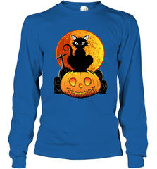 Happy Halloween Spooky Pumpkins Black Cat For Women Long Sleeve T-Shirt Long Sleeve T-Shirt - jonhlittlestore88