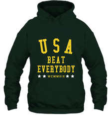 USA Beat Everybody Shirt _ USA Beat Everybody Hooded Sweatshirt Hooded Sweatshirt - jonhlittlestore88