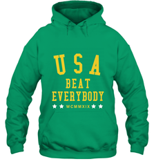 USA Beat Everybody Shirt _ USA Beat Everybody Hooded Sweatshirt Hooded Sweatshirt - jonhlittlestore88