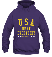 USA Beat Everybody Shirt _ USA Beat Everybody Hooded Sweatshirt Hooded Sweatshirt - jonhlittlestore88
