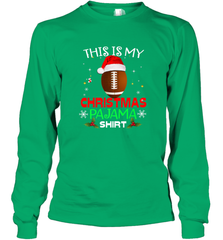 NFL This Is My Christmas Pajama Shirt  Gift For Football Lover Long Sleeve T-Shirt Long Sleeve T-Shirt - jonhlittlestore88