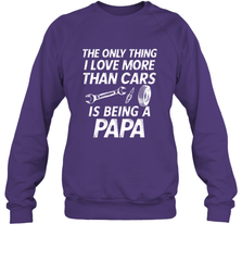 The only thing I love more than Cars is Being a Papa Funny Crewneck Sweatshirt Apparel - jonhlittlestore88