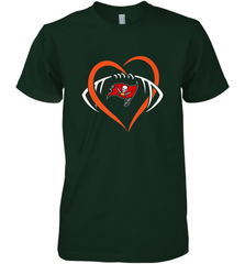 NFL Tampa Bay Buccaneers Heart Love Football Men's Premium T-Shirt Men's Premium T-Shirt - jonhlittlestore88