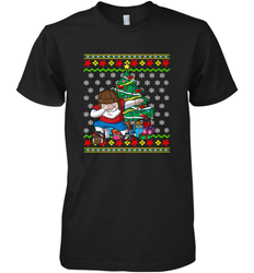 NFL Ugly Christmas Dabbing Santa Football Gift Men's Premium T-Shirt