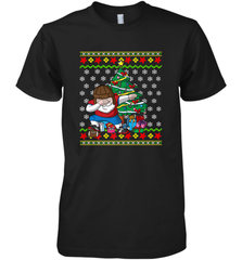 NFL Ugly Christmas Dabbing Santa Football Gift Men's Premium T-Shirt Men's Premium T-Shirt - jonhlittlestore88