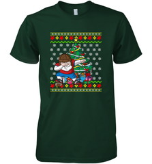 NFL Ugly Christmas Dabbing Santa Football Gift Men's Premium T-Shirt Men's Premium T-Shirt - jonhlittlestore88