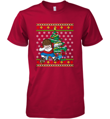 NFL Ugly Christmas Dabbing Santa Football Gift Men's Premium T-Shirt Men's Premium T-Shirt - jonhlittlestore88