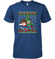 NFL Ugly Christmas Dabbing Santa Football Gift Men's Premium T-Shirt Men's Premium T-Shirt - jonhlittlestore88
