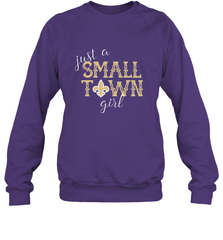 NFL Small Town New Orleans Football Girl, Great Christmas Gift Crewneck Sweatshirt Crewneck Sweatshirt - jonhlittlestore88