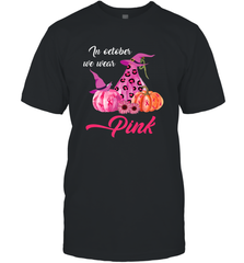 In October We Wear Pink Pumpkin Breast Cancer Halloween Gift Men's T-Shirt Men's T-Shirt - jonhlittlestore88