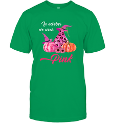 In October We Wear Pink Pumpkin Breast Cancer Halloween Gift Men's T-Shirt Men's T-Shirt - jonhlittlestore88