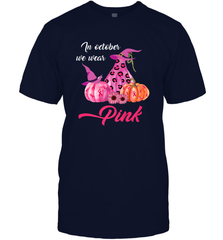 In October We Wear Pink Pumpkin Breast Cancer Halloween Gift Men's T-Shirt Men's T-Shirt - jonhlittlestore88