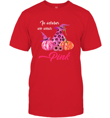In October We Wear Pink Pumpkin Breast Cancer Halloween Gift Men's T-Shirt Men's T-Shirt - jonhlittlestore88