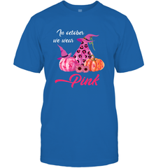In October We Wear Pink Pumpkin Breast Cancer Halloween Gift Men's T-Shirt Men's T-Shirt - jonhlittlestore88