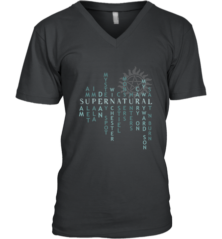 Supernatural For Men Woman Men's V-Neck Men's V-Neck / Black / S Men's V-Neck - jonhlittlestore88