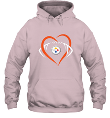 NFL Pittsburgh Steelers Heart Love Football Hooded Sweatshirt Hooded Sweatshirt - jonhlittlestore88