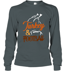 Turkey And Football Thanksgiving Day Football Fan Holiday Long Sleeve T-Shirt Long Sleeve T-Shirt - jonhlittlestore88